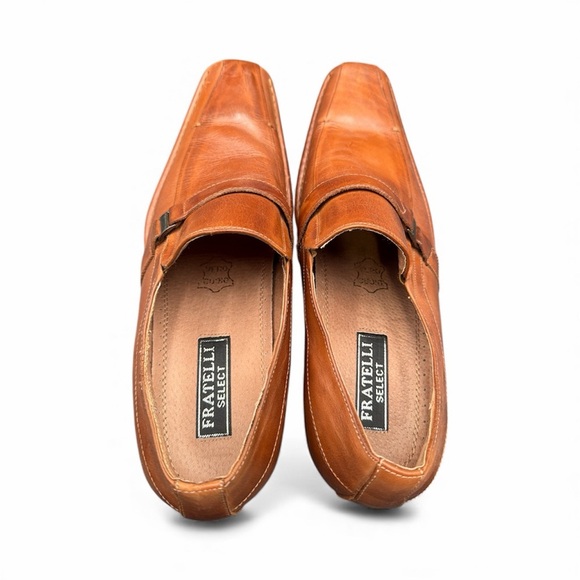 Fratelli Select Tan Leather Men's Slip-On Loafers, Size11M, B208-03 - Picture 6 of 9